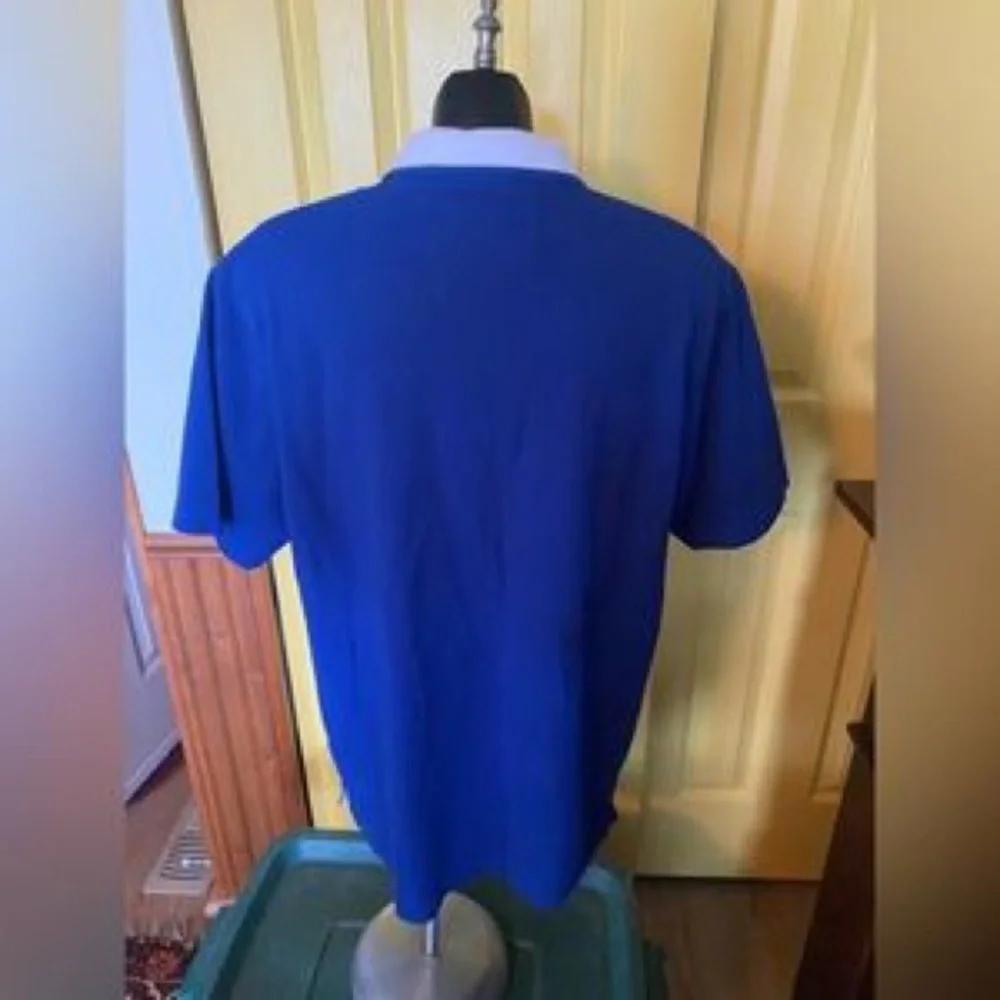 NHL Royal Blue Polo with White Maple Leaf Logo - Picture 2 of 5